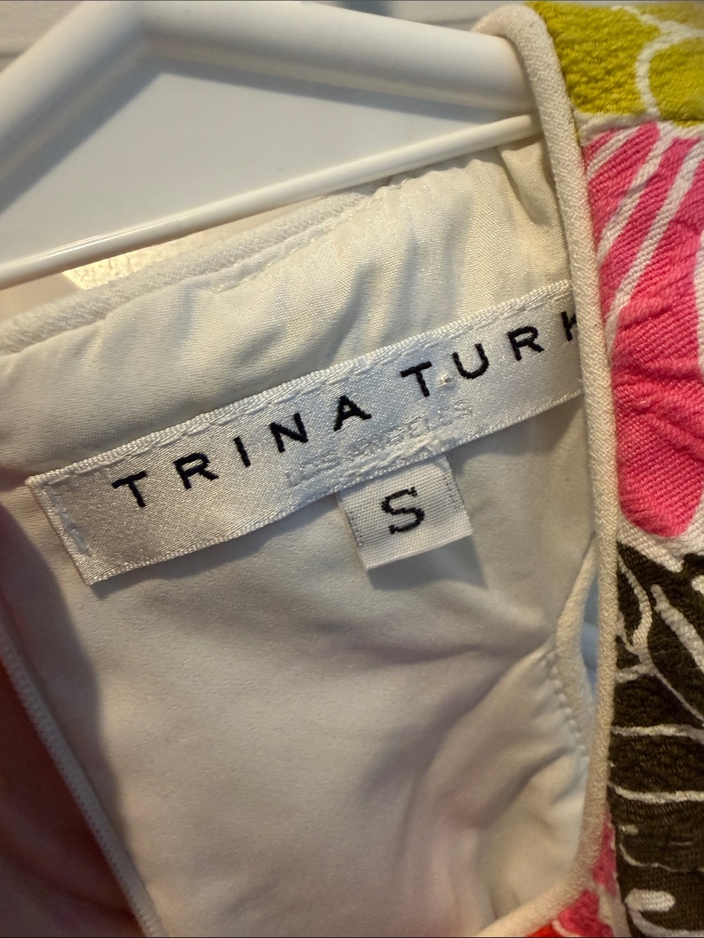 Trina Turk Pink Green Floral Women's Top